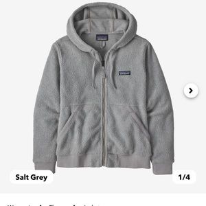 Patagonia Womens sheerling Sherpa fleece zip up hoodie